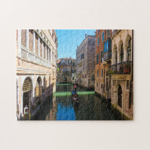 Gondolier in Venetië, Italië Legpuzzel