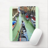 Gondolier in Venetië Muismat (Met muis)