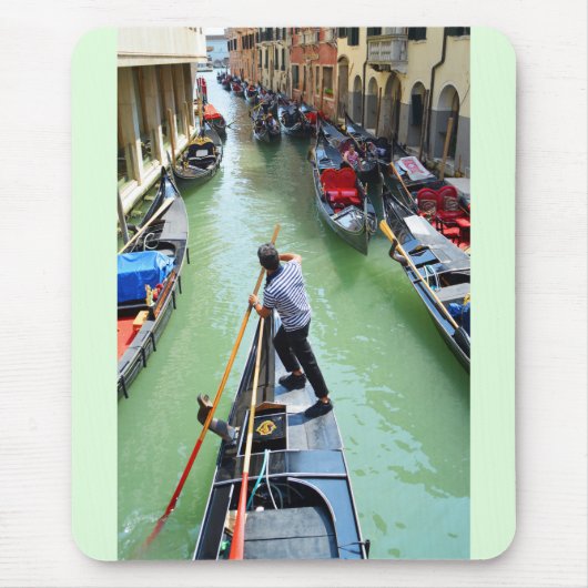 Gondolier in Venetië Muismat (Voorkant)