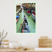 Gondolier in Venetië Poster (Keuken)