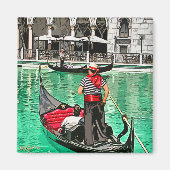 Gondolier Magneet (Voorkant)