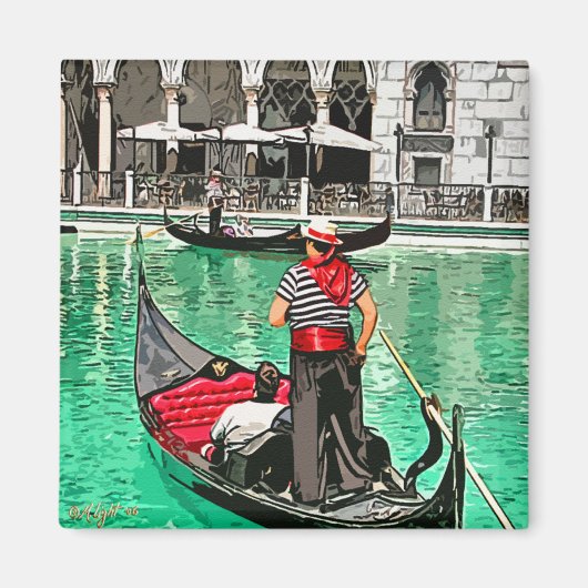 Gondolier Magneet (Voorkant)