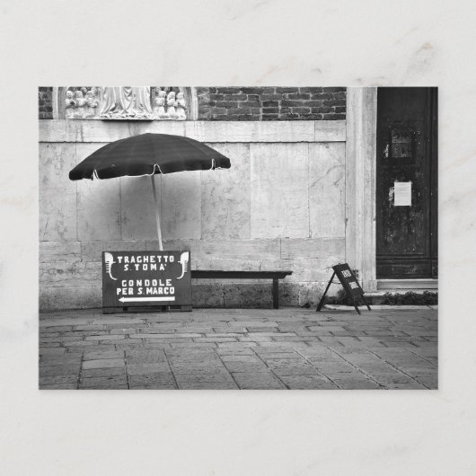 Gondolier Stand Briefkaart (Voorkant)