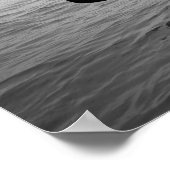 Gondolier Venice Italië zwart-wit landschap Poster (Hoek)