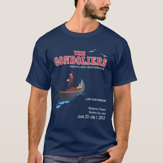 Gondoliers 2012 t-shirt (Voorkant)
