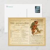 Gondoliers Cast Briefkaart (Voorkant / Achterkant)