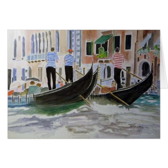 Gondoliers Italië (Voorkant Horizontaal)