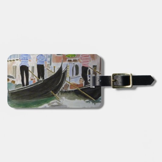 Gondoliers Italië Bagagelabel (Voorkant horizontaal)