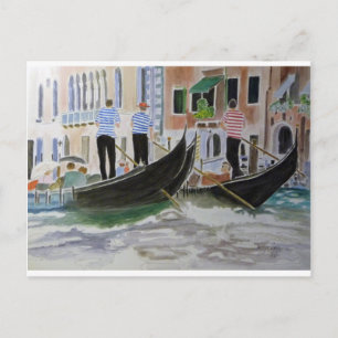 Gondoliers Italië Briefkaart