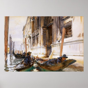 Gondoliers’ Siesta van John Singer Sargent Poster