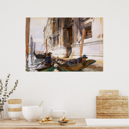 Gondoliers’ Siesta van John Singer Sargent Poster (Keuken)