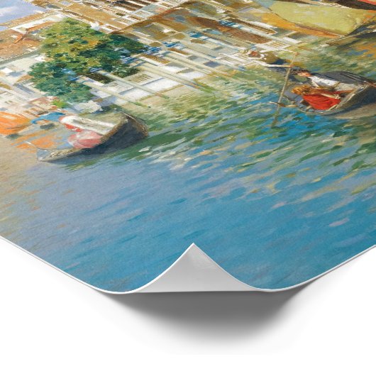 Gondoliers Venetië, Rubens Santoro Poster (Hoek)