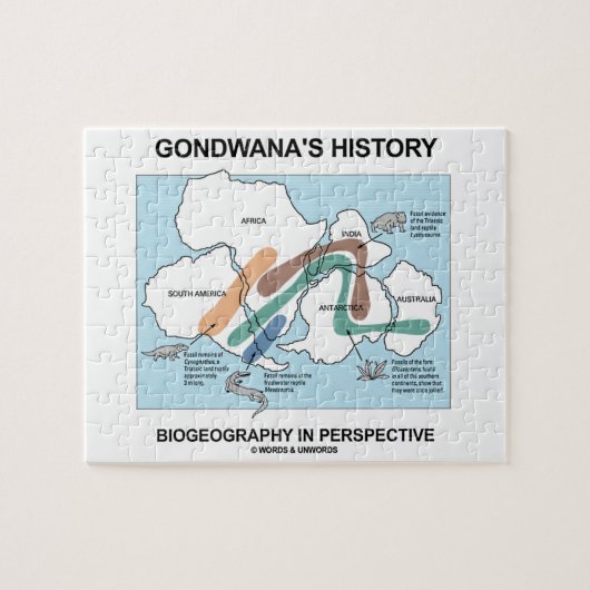 Gondwana's geschiedenis biogeografie in perspectie legpuzzel (Horizontaal)