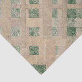 Gone Bad Grunge Green Gold Tissue Paper met spelde Tissuepapier (Detail)