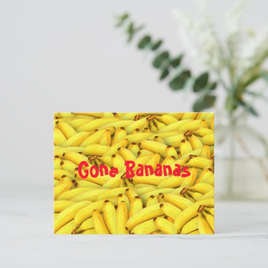 Gone Bananas Briefkaart (Staand voorkant)