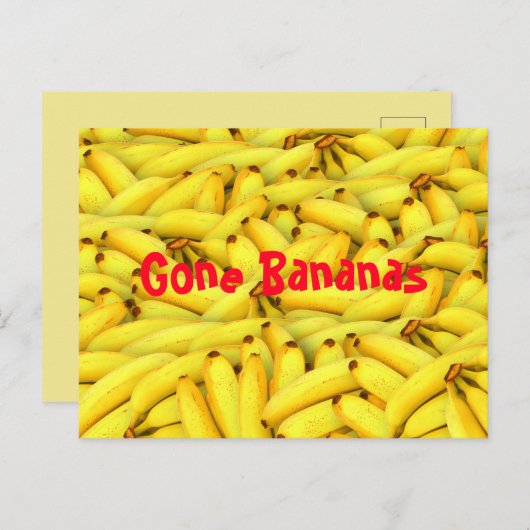 Gone Bananas Briefkaart (Voorkant / Achterkant)
