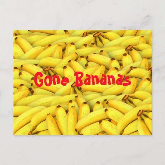 Gone Bananas Briefkaart (Voorkant)