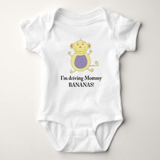 Gone Bananas Monkey shirt voor baby meisjes (Voorkant)