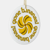 Gone Bananas, ornament, pas aan Keramisch Ornament (Rechts)
