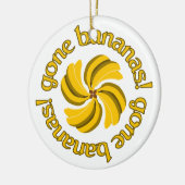Gone Bananas, ornament, pas aan Keramisch Ornament (Links)