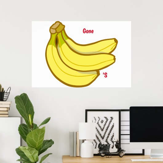 Gone Bananas Poster (Thuiskantoor)