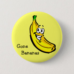 Gone Bananas Ronde Button 5,7 Cm