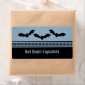 Gone Batty Halloween Baking Labels, Light Blue Etiket (Insitu)