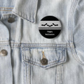 Gone Batty Halloween Button, Light Grey Ronde Button 5,7 Cm (In situ)