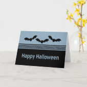 Gone Batty Halloween Kaart, Light Blue Kaart (Gele Bloem)