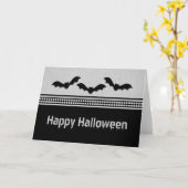 Gone Batty Halloween Kaart, Light Grey Kaart (Gele Bloem)