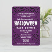 Gone Batty Halloween Kostuum Party Baby shower Kaart (Staand voorkant)