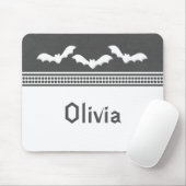 Gone Batty Halloween Mousepad, Donkergrijs Muismat (Met muis)