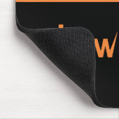 Gone Batty Halloween Mousepad, Sinaasappel Muismat (Hoek)