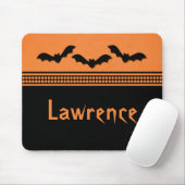 Gone Batty Halloween Mousepad, Sinaasappel Muismat (Met muis)