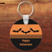 Gone Batty Halloween Sleutelhanger, Oranje Sleutelhanger (Voorkant)