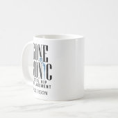 Gone Bionic Hip Replacement Celebration Koffiemok (Voorkant links)