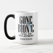 Gone Bionic Hip Replacement Celebration Magische Mok (Links)