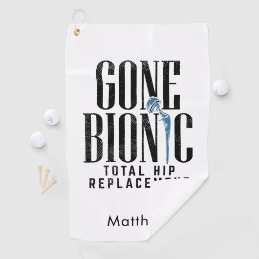 Gone bionische heupvervanging na operatie knevel golfhanddoek (Insitu)