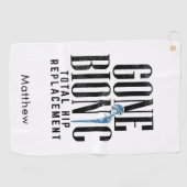 Gone bionische heupvervanging na operatie knevel golfhanddoek (Horizontaal)