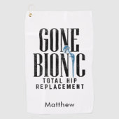 Gone bionische heupvervanging na operatie knevel golfhanddoek (Voorkant)