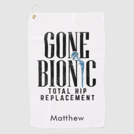 Gone bionische heupvervanging na operatie knevel golfhanddoek