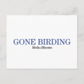Gone Birding Briefkaart (Voorkant)