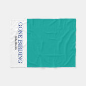 Gone Birding Fleece Deken (Voorkant (Horizontaal))