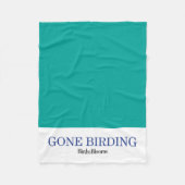 Gone Birding Fleece Deken (Voorkant)