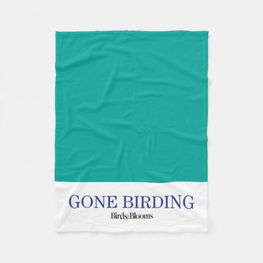 Gone Birding Fleece Deken (Voorkant)