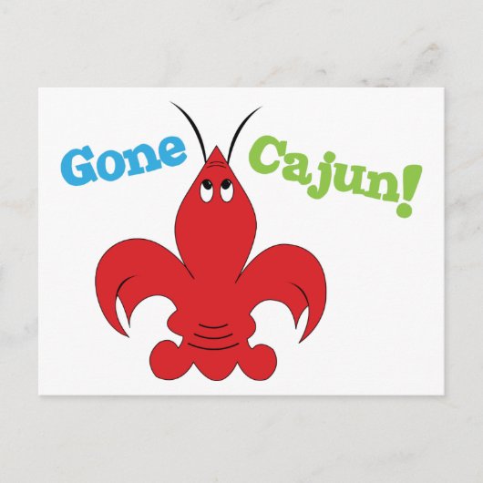 Gone Cajun Briefkaart (Voorkant)