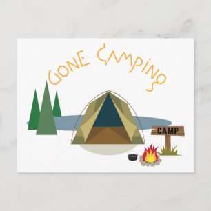 Gone Camping Briefkaart