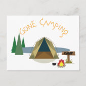 Gone Camping Briefkaart (Voorkant)