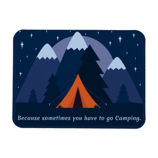 Gone Camping Magnet Magneet (Horizontaal)
