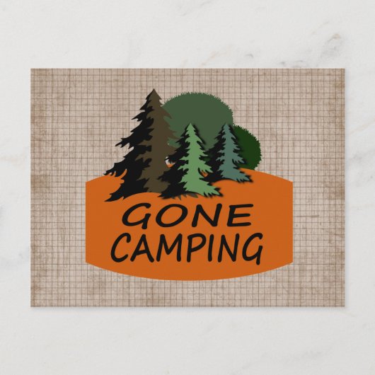 Gone Camping Natuur Lovers Briefkaart (Voorkant)